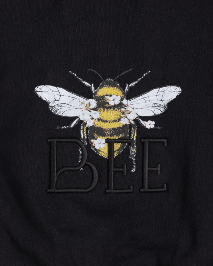 Fleece Cozy HOODIE Black Unisex - Image 3