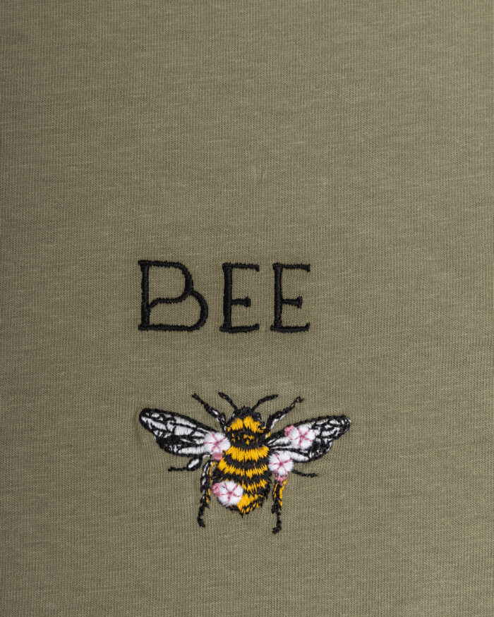 Unisex "BUMBLE BEE" T-Shirt Kaki - Image 2